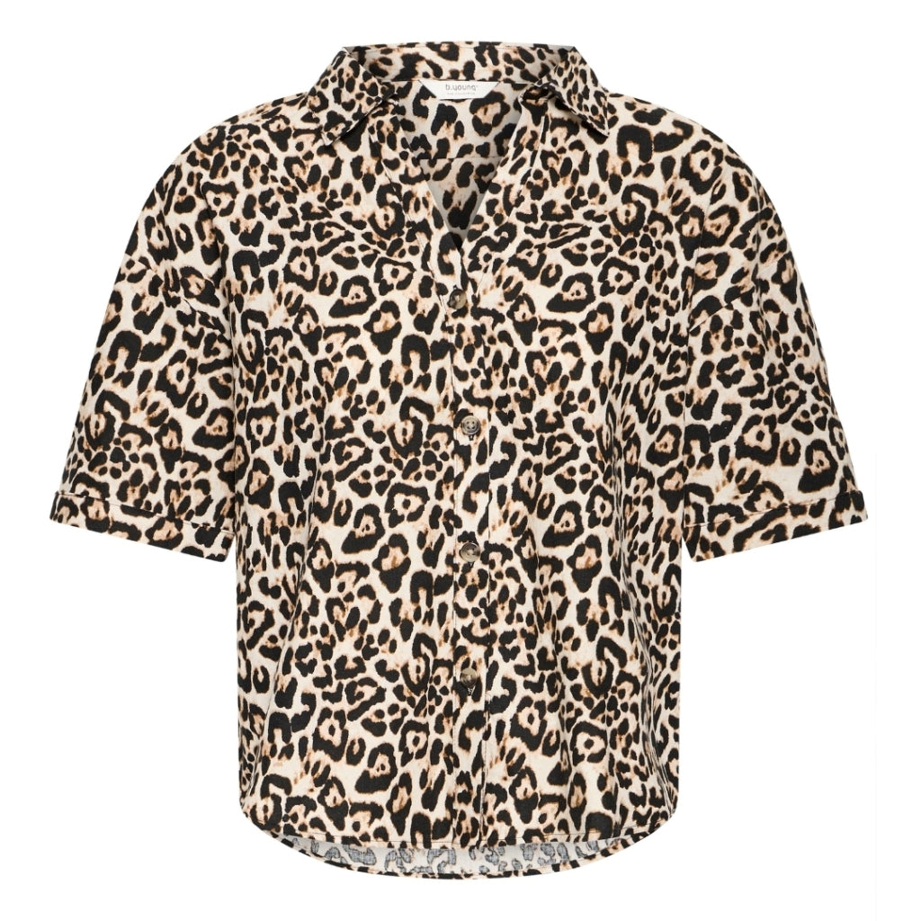 B.YOUNG Leopardmix Skjorte – Perfekt til Uforudsigeligt Vejr!