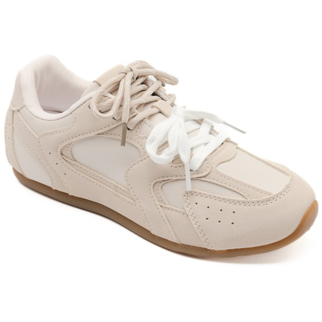 Beatrice Sneakers 6506 til Damer – Beige Elegance på udsalg!