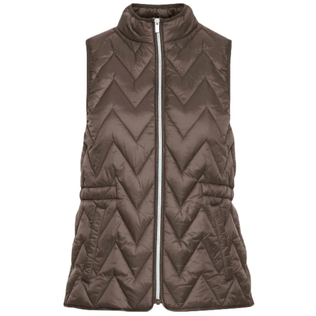 Elegant kviltet damevest fra Fransa - Must-have til stilen