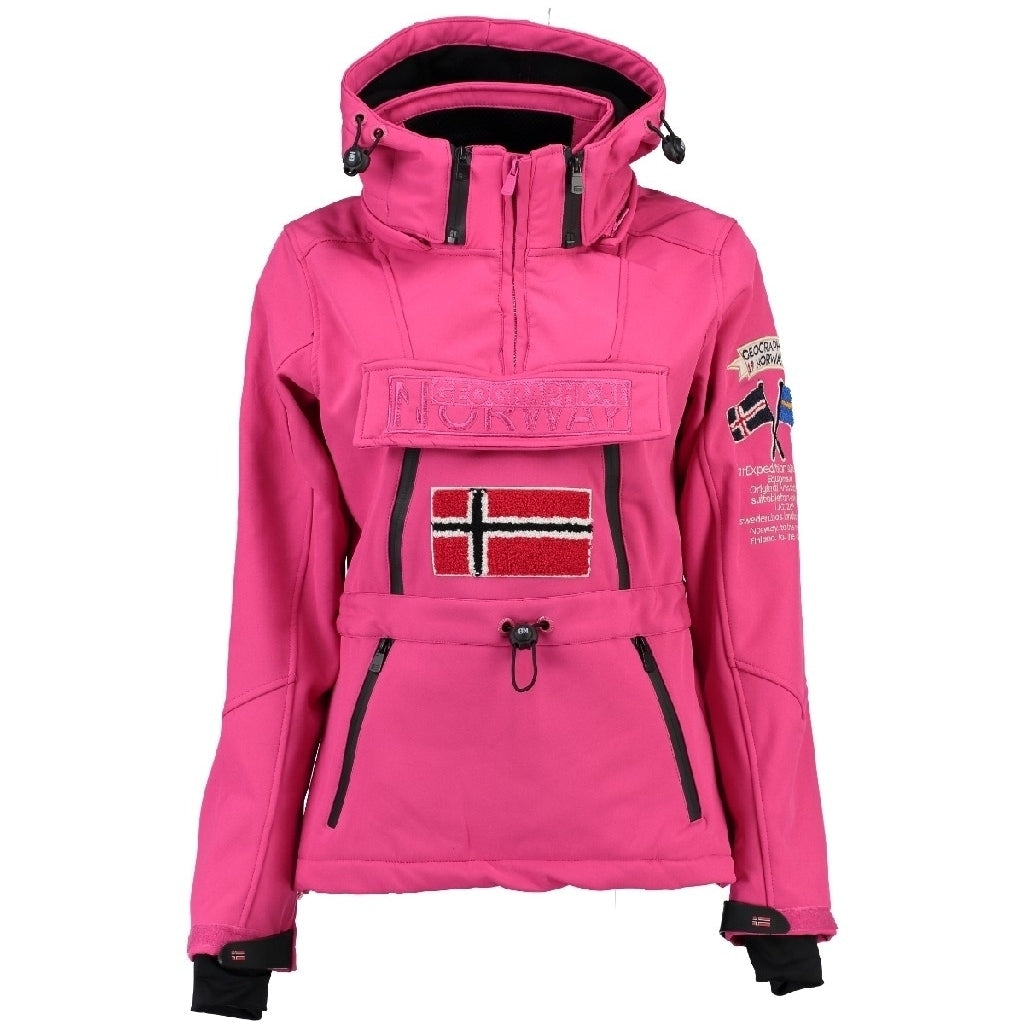 GEOGRAPHICAL NORWAY Pink Softshell Anorak – Fantastisk Tilbud!