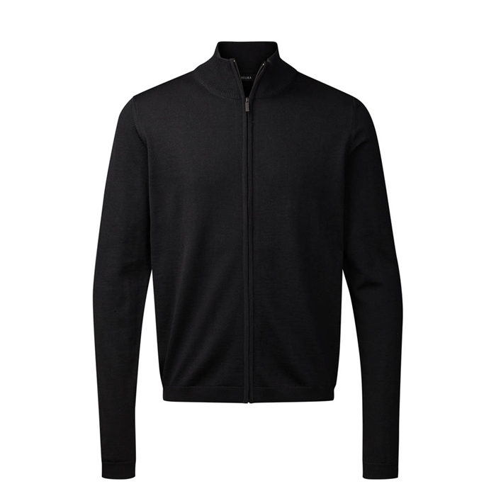 Belika Sort Zip-Cardigan – Uundgåelig Stil til Garderoben
