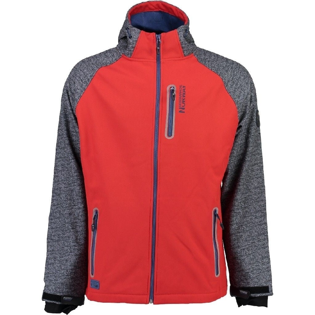 Geographical Norway Herre Softshell Jakke – Rød Tilbud