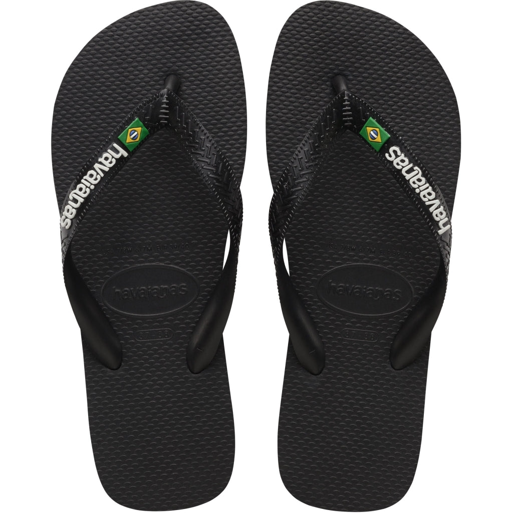 Havaianas Flip-Flops med Brasilien Logo – Sort Stil til Sommer!
