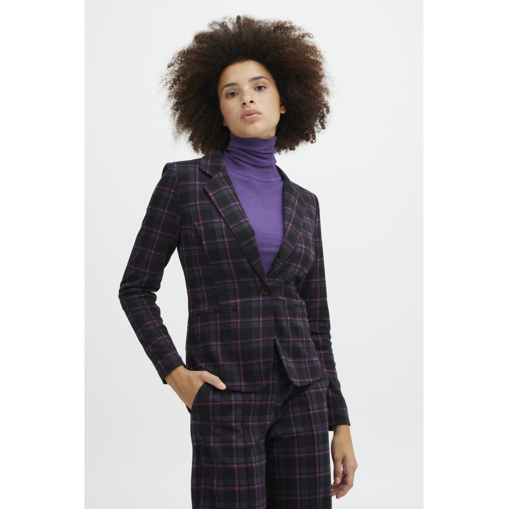 Elegant ICHI blazer til kvinder – Phlox Pink på tilbud!
