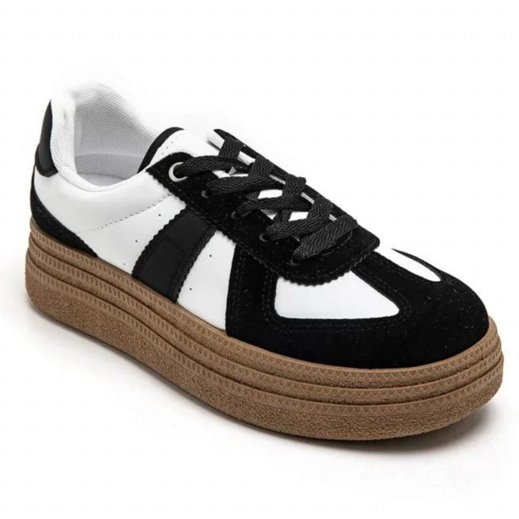 Loa Dame Plateau Sneakers 7590 – Sorte på udsalg!
