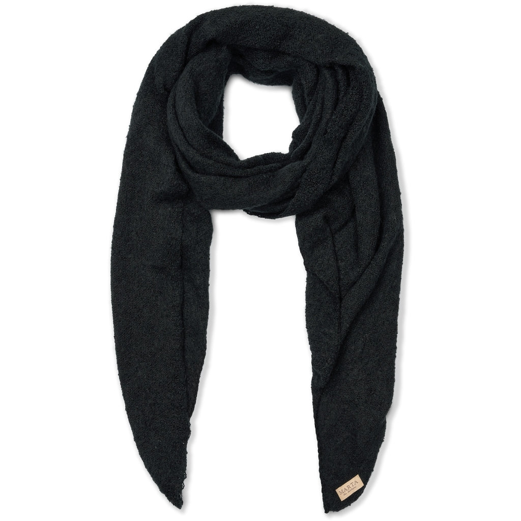 Elegant sort tørklæde fra Marta Du Chateau – Uundgåeligt accessory
