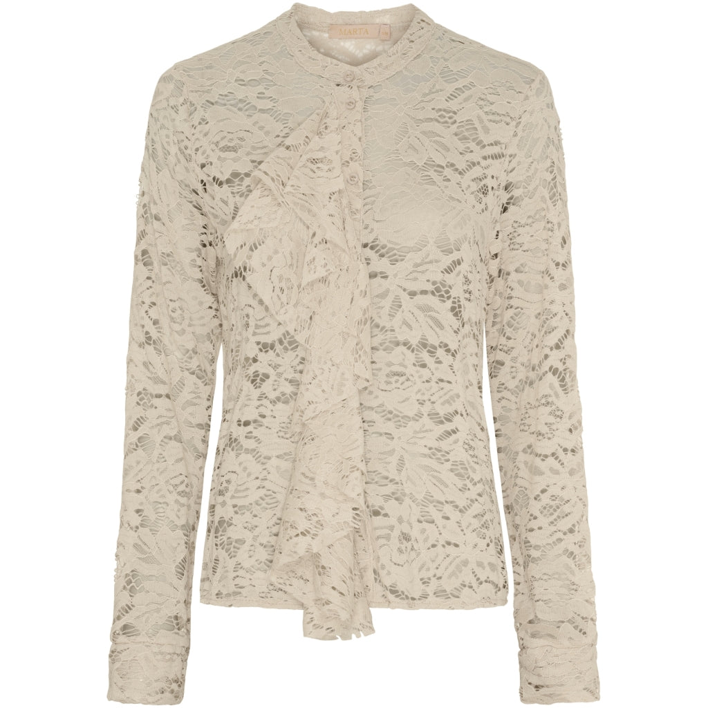 Elegant beige blondebluse fra Marta du Chateau - MdcClaire