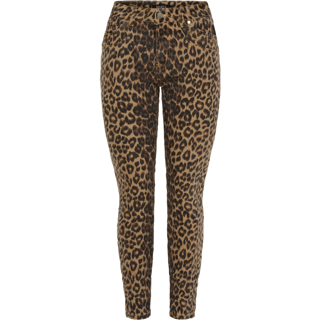 Leopardmønstrede jeans til kvinder – Et stilfuldt valg!