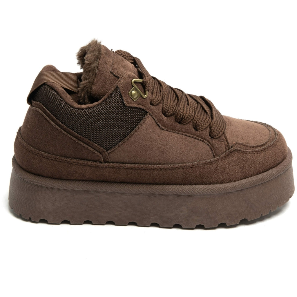Debbie Sneakers med Teddyfoer – Vinterens Uundgåelige Must-Have!