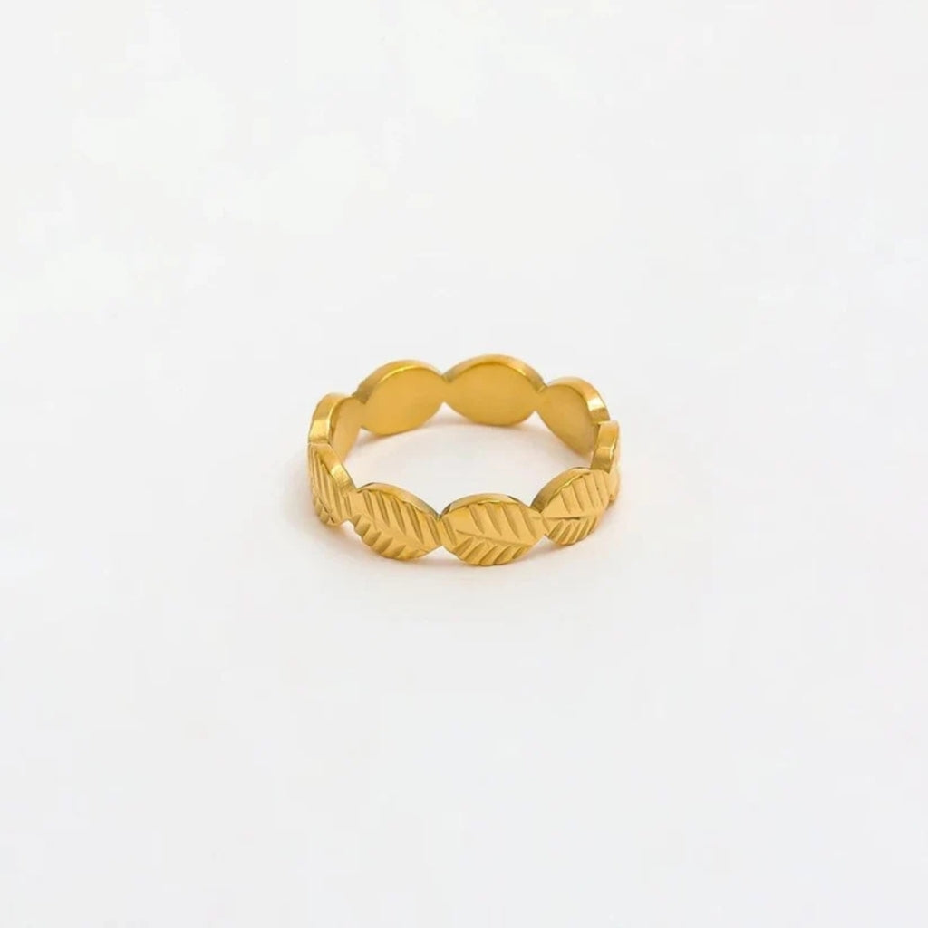 Muun Studios Olive Ring R090 – Elegant Guld Smykke Tilbud