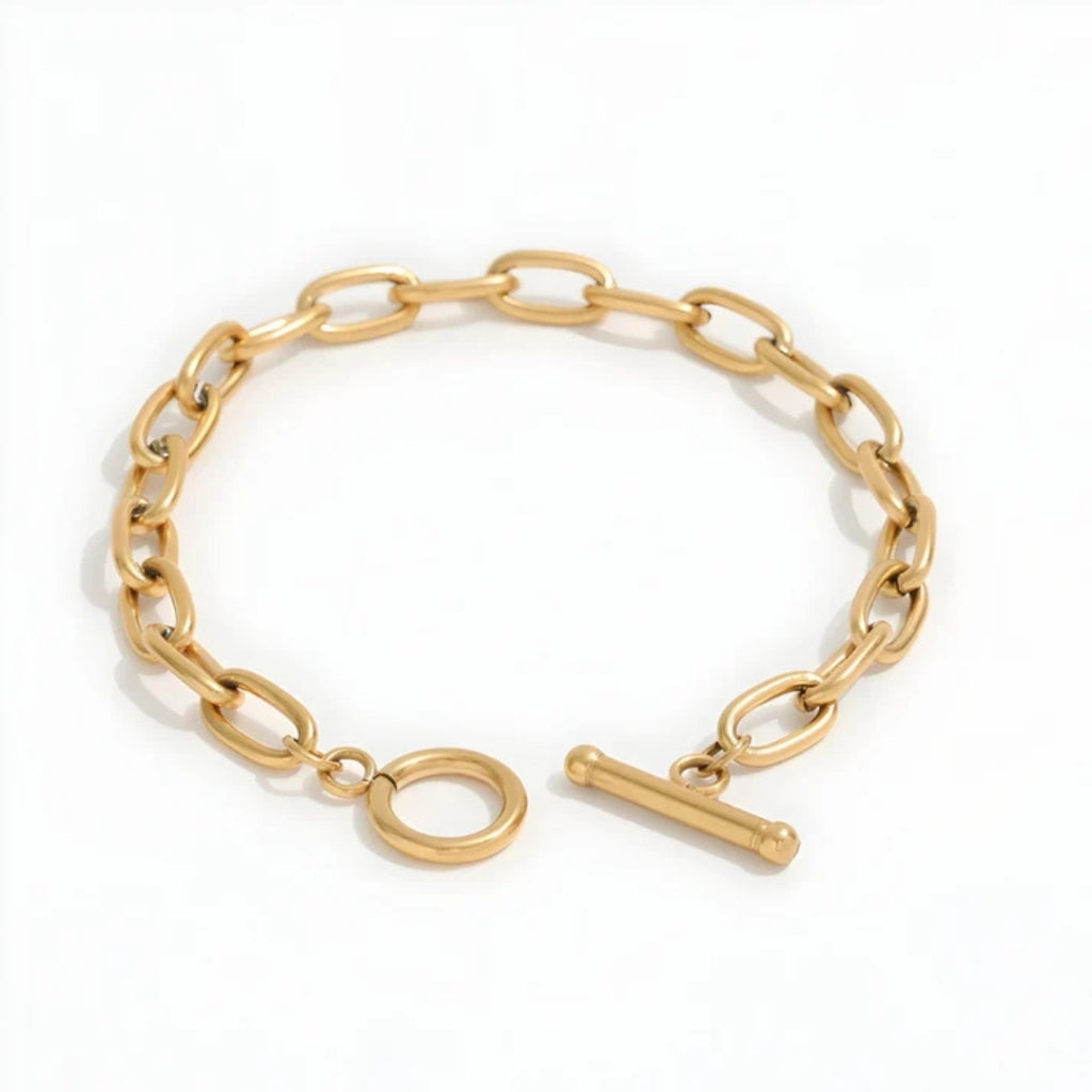 Muun Studios 18K Guld Toggle Lås Armbånd – Elegant Tilbud