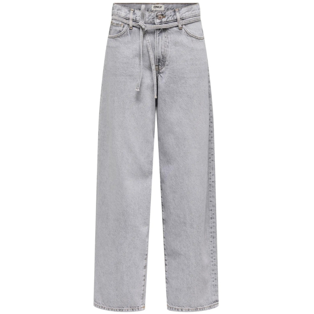 ONLY DAME JEANS ONLGIANNA – Lys Grå Denim til Hverdag og Fest