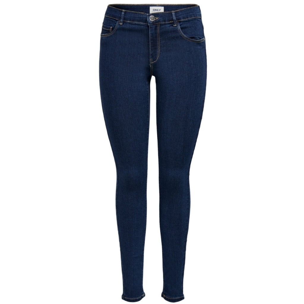 ONLY Dame Skinny Jeans ONLRAIN – Mørkeblå Denim Tilbud!