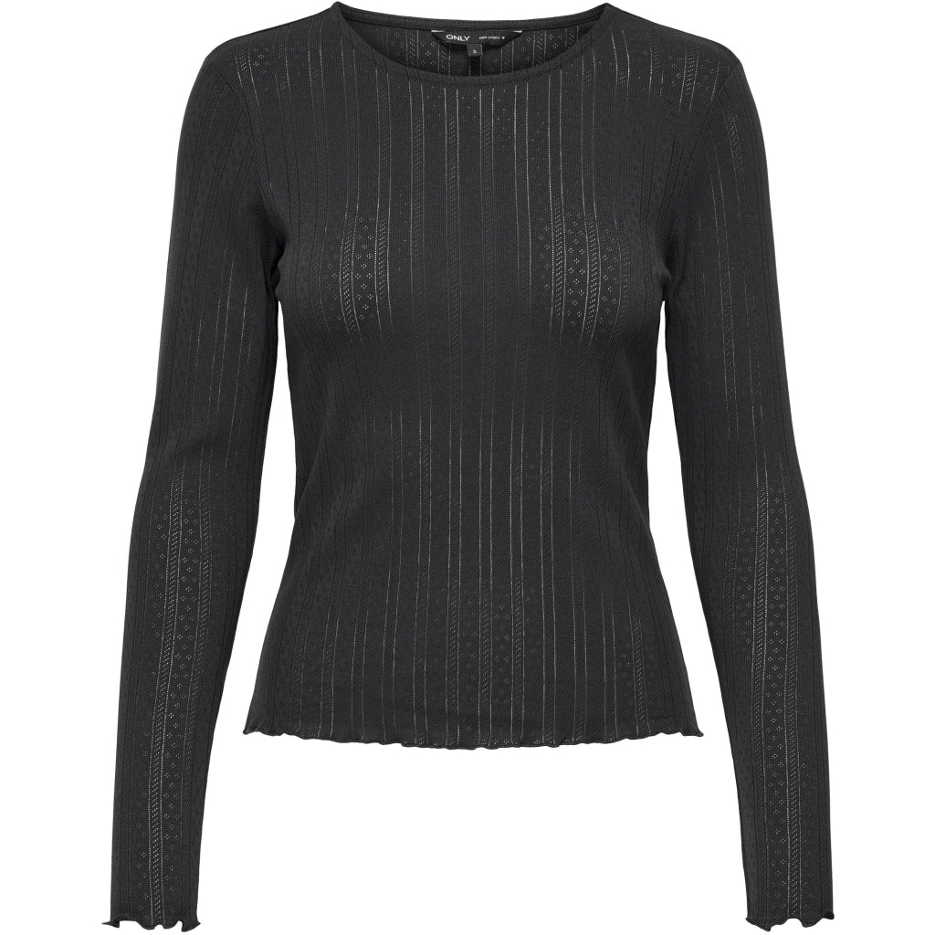 Elegant langærmet t-shirt fra ONLY – Must-have til hverdagen!