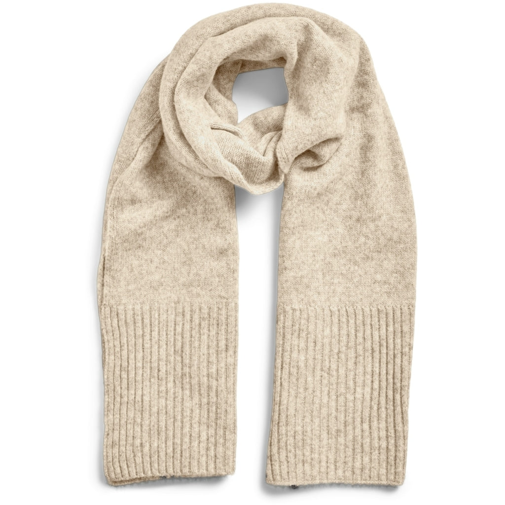 PIECES dame tørklæde PCMOCCA – Silver Mink Melange tilbud!