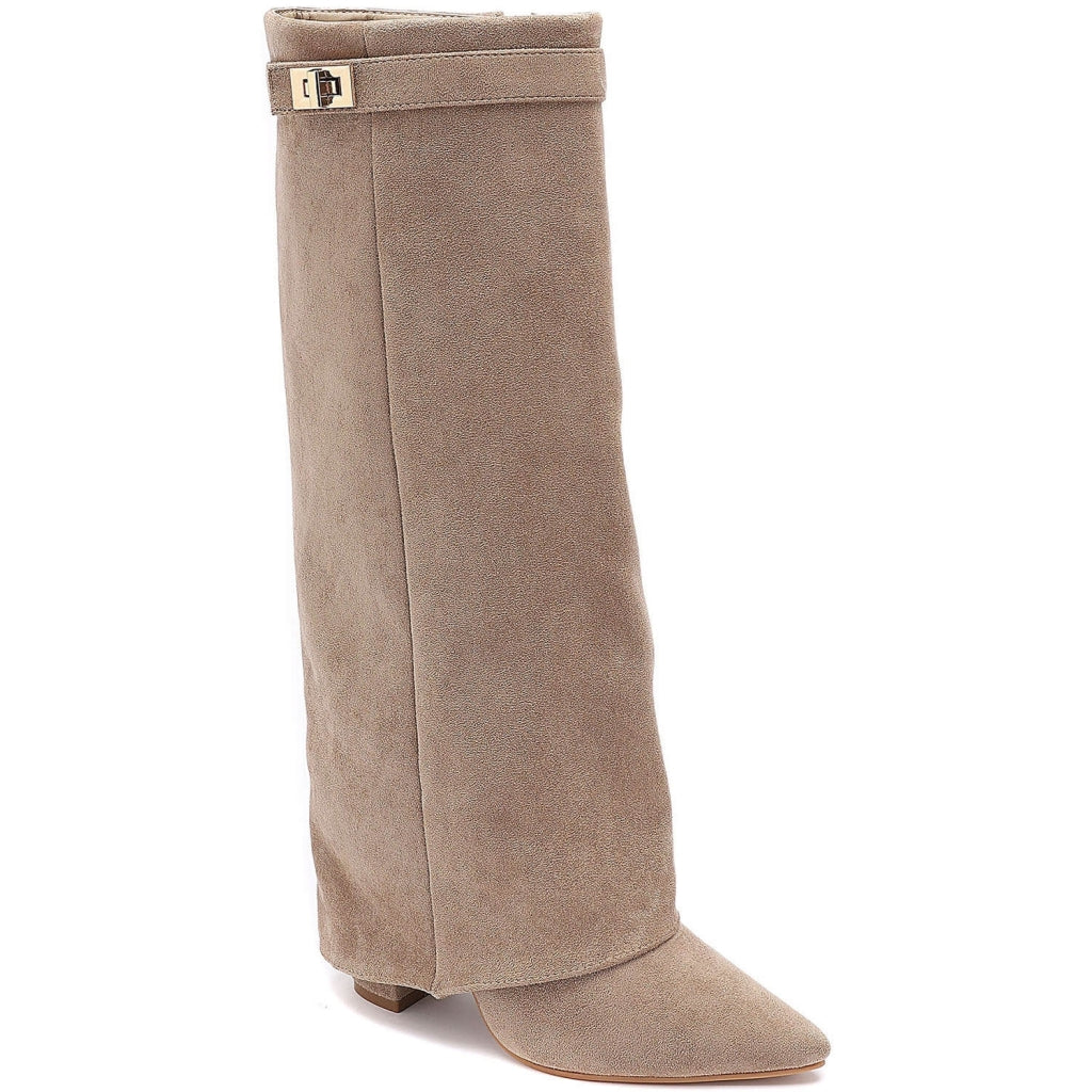 Sof Dame Støvler 9501A - Kaki til Fest og Elegance