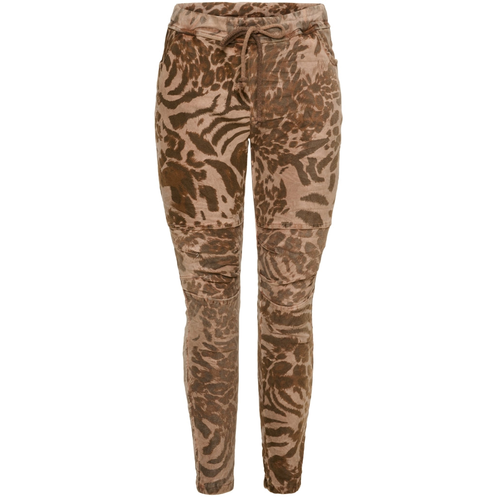 Brune dyreprint sweatpants – Komfort og stil til hverdag!