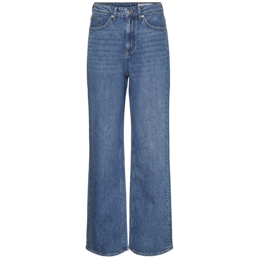 Stilfulde højtaljede jeans i lys denim – Uundgåelig klassiker!