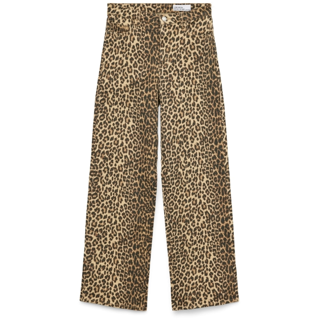 VERO MODA VMTESSA damejeans med leopardmønster – Tilbud!