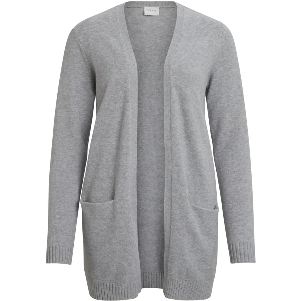 Elegant grå melange cardigan til kvinder på udsalg!