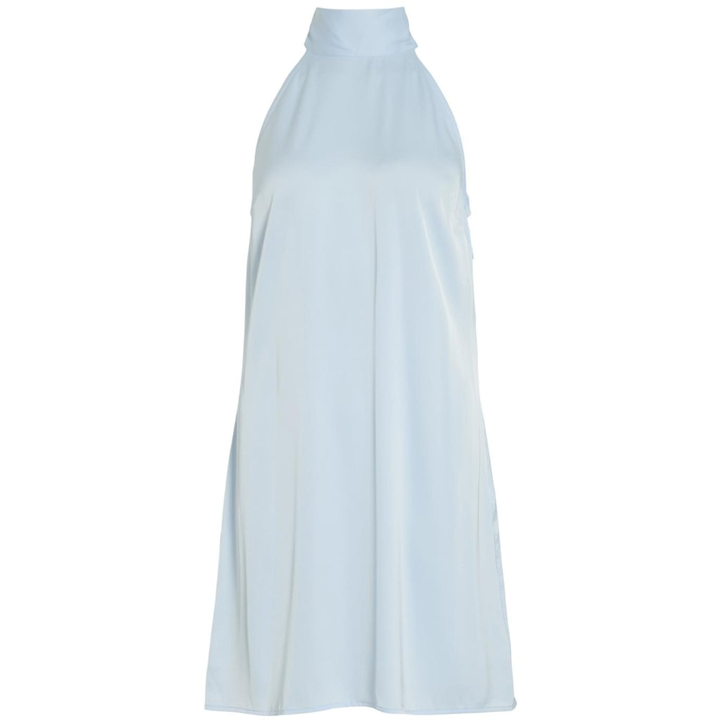 Elegant halterneck kjole i Kentucky blue – Fantastisk tilbud!