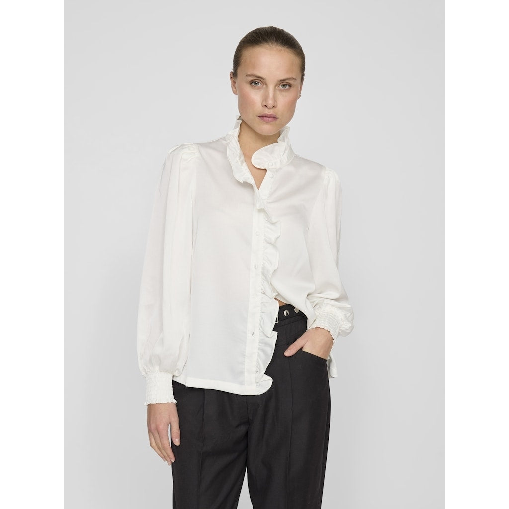 Elegant Satinlook Skjorte fra VILA til Festlige Anledninger