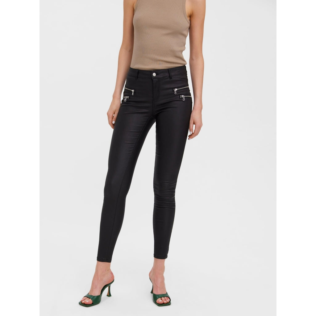 Vero Moda VMSEVEN Bukser – Elegant Slim Fit med Lynlåsdetaljer