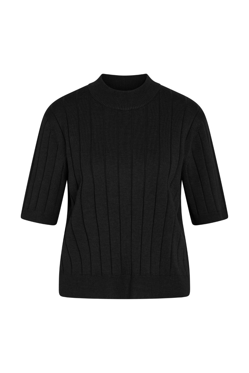 Bruuns Bazaar - T-shirt - AnemoneBBGlady knit - Black (Levering midt august)