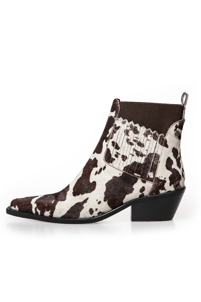 Copenhagen Shoes - Sko - The Walking Boot - Cow Print (Levering start august)