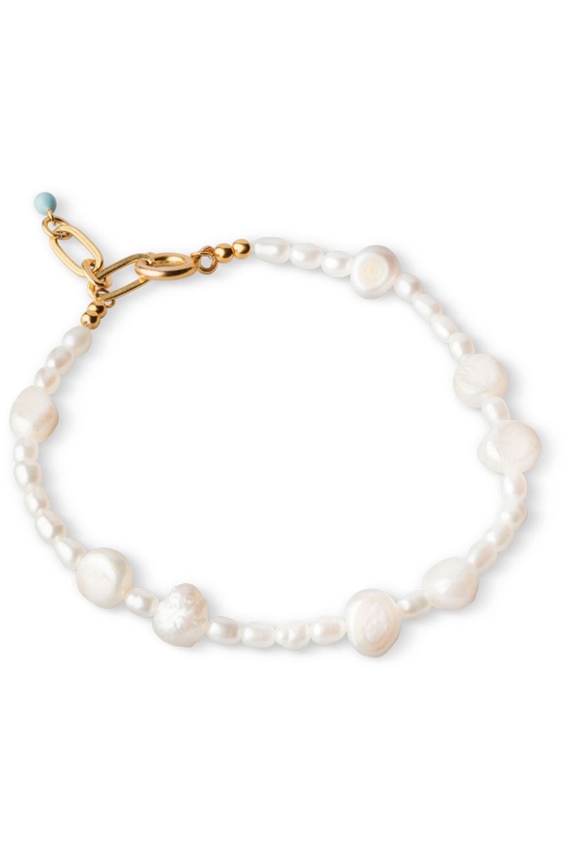 Enamel - Armbånd - Pearlie Bracelet - Gold