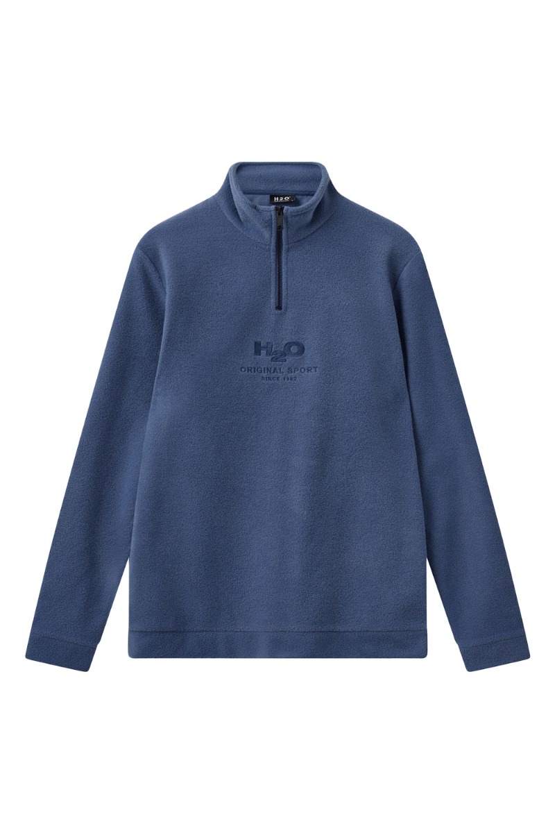 H2O - Sweat - Blåvand II Fleece Half Zip - Indigo Blue