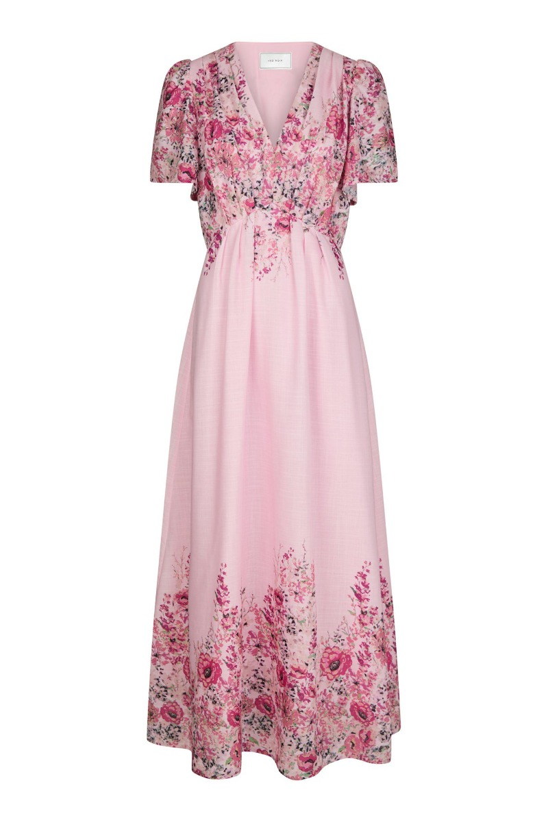 Neo Noir - Kjole - Serna Flower Print Dress - Light Pink