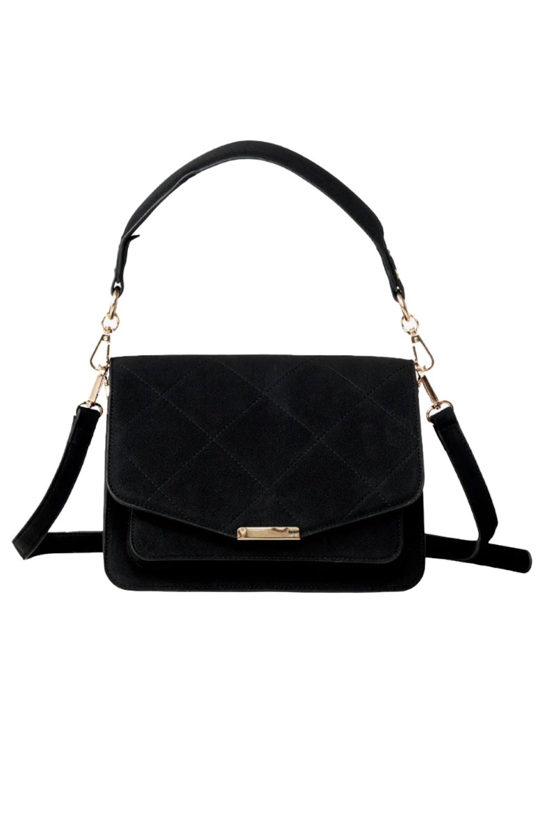 Noella - Taske - Blanca Multi Compartment Bag - Black Suede