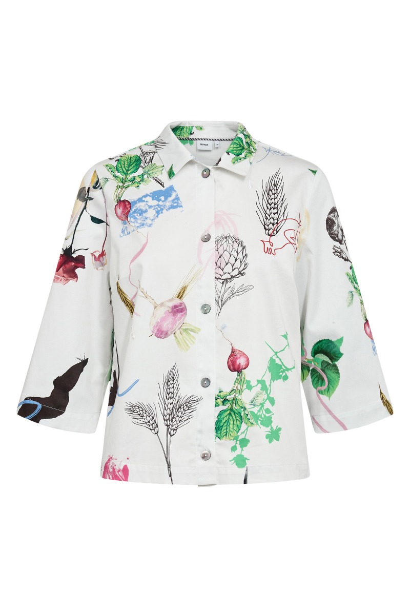 Nümph - Skjorte - NU Silja Shirt - Pristine