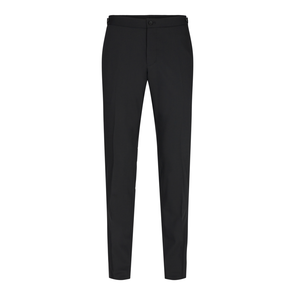 Elegant Sort Kjole med Hvide Bukser - Uundgåelig Stil!