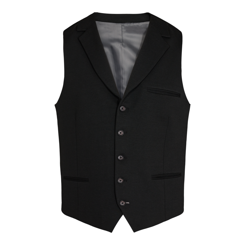 Elegant Sort Vest til Mænd – Stilfuld og Multifunktionel