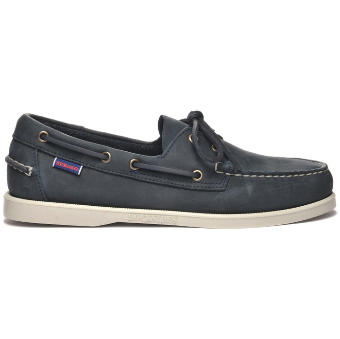 Sebago Docksides Sejlersko i Navy - Hurtig Levering!